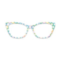 Pastel Daisy Hexagon Pattern Glasses Toppers #6540272316