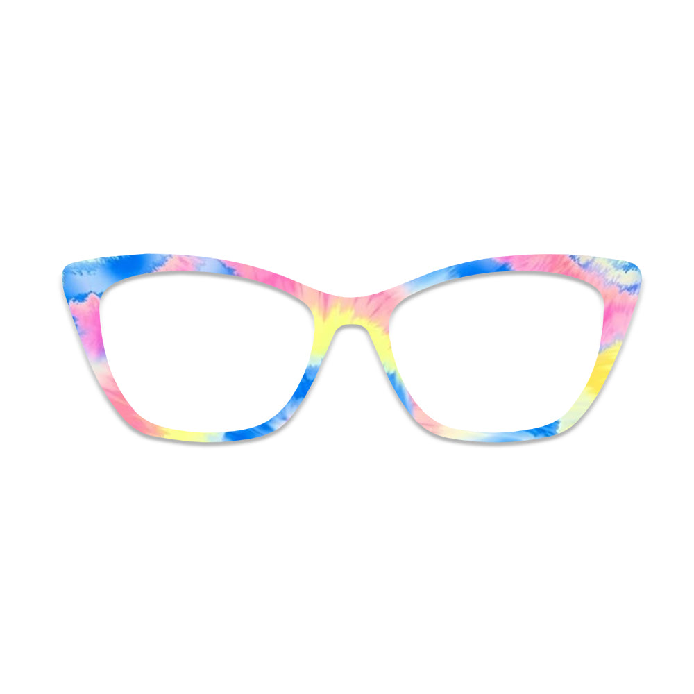 Pastel Tie Dye Glasses Toppers #6553423178