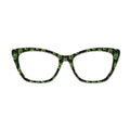 Black Green Flame Skull Glasses Toppers #6588976970
