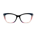 Black Blue Pink Vertical Gradient Glasses Toppers #8371937423