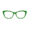 Green Clover Glasses Toppers #1603245512