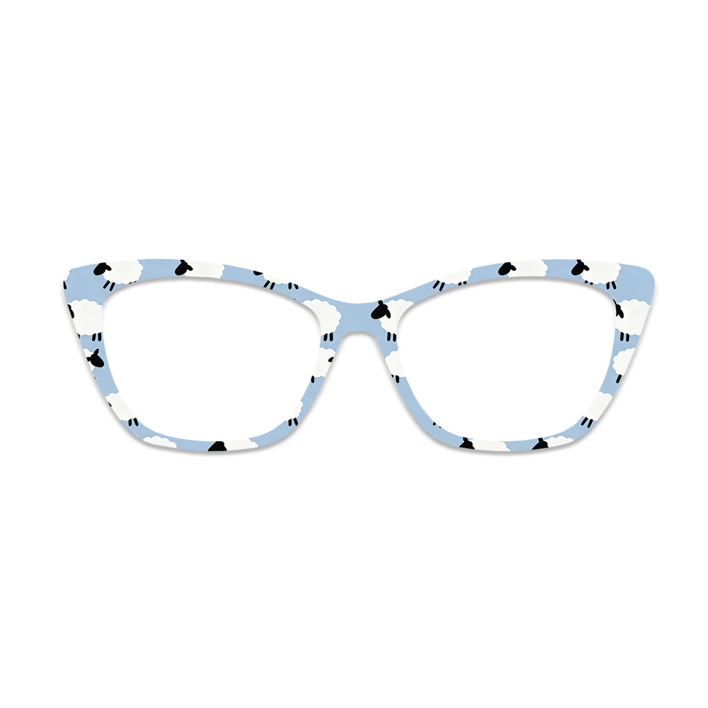 Cute Cartoon Sheep Pattern Glasses Toppers #7191649891