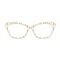 Khaki Stripe Calla Lily Pattern Glasses Toppers #8310533498
