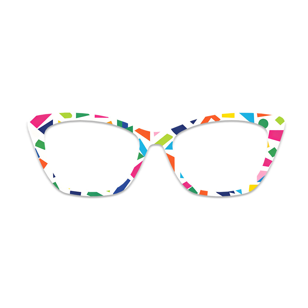 Colorful Geometric Fragment Glasses Toppers #4929762084