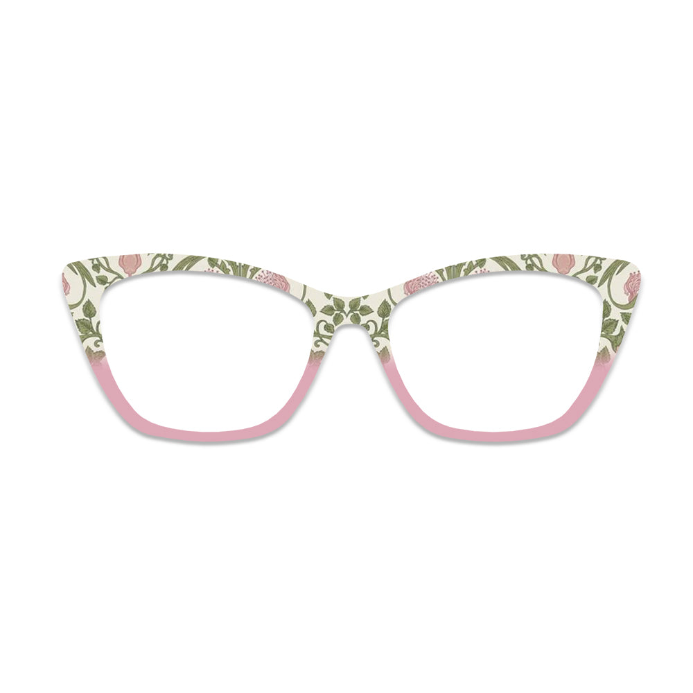 Vintage Plant Floral Color Block Glasses Toppers #4715406606