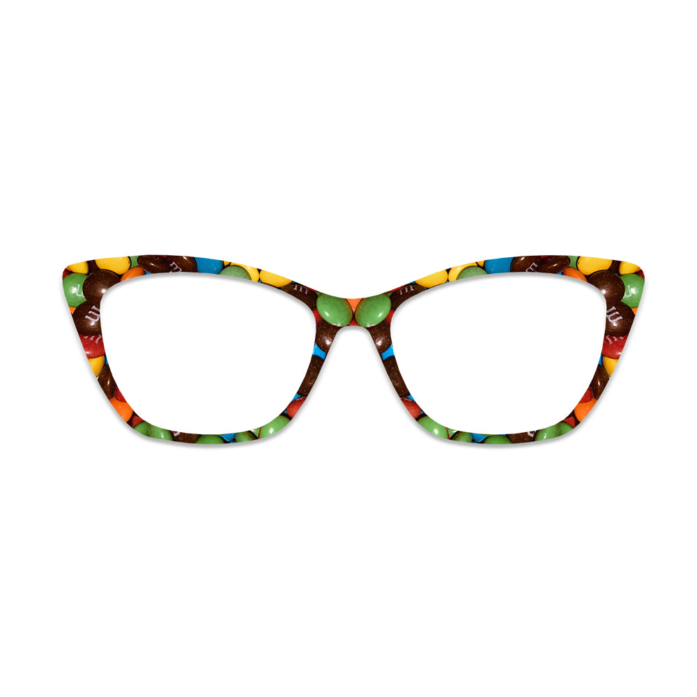 Colorful Chocolate Candy Glasses Toppers #3057946333
