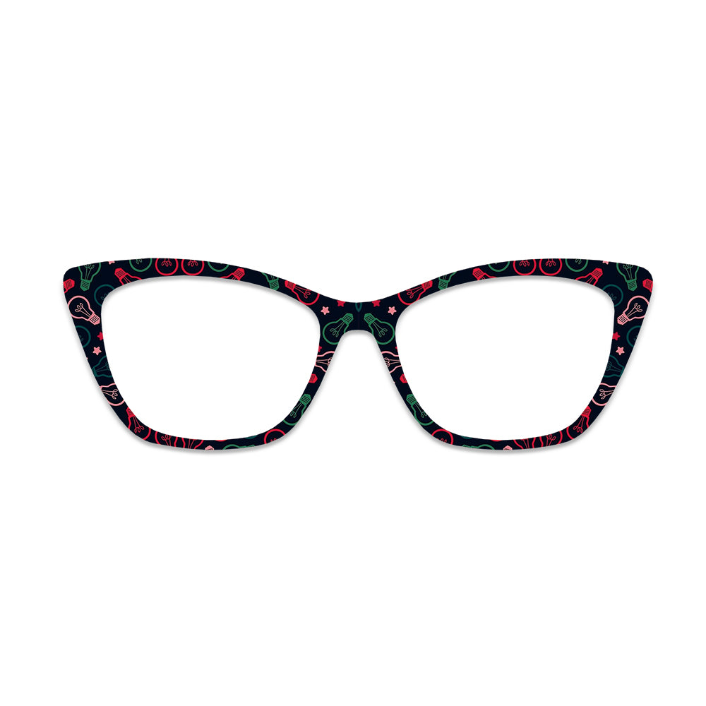 Christmas Light Bulb Glasses Toppers #3246501989