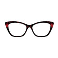 Black Background Red Spider Glasses Toppers #1669894081