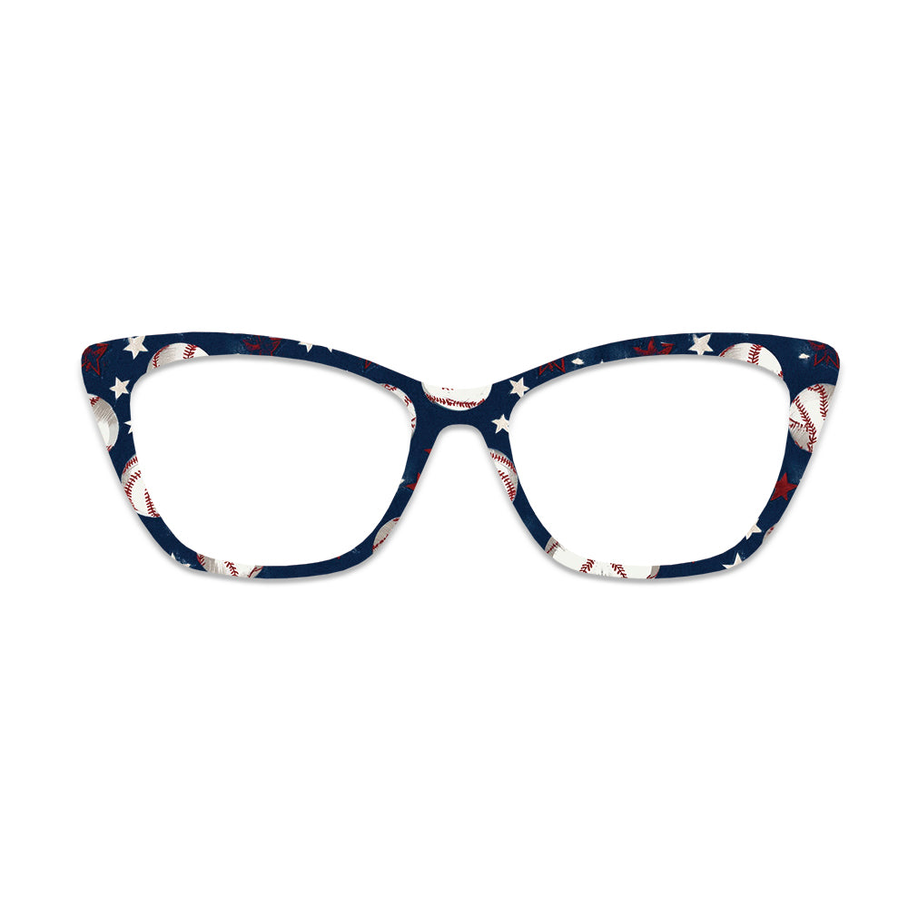 Baseball Stars Pattern Glasses Toppers #7823357383