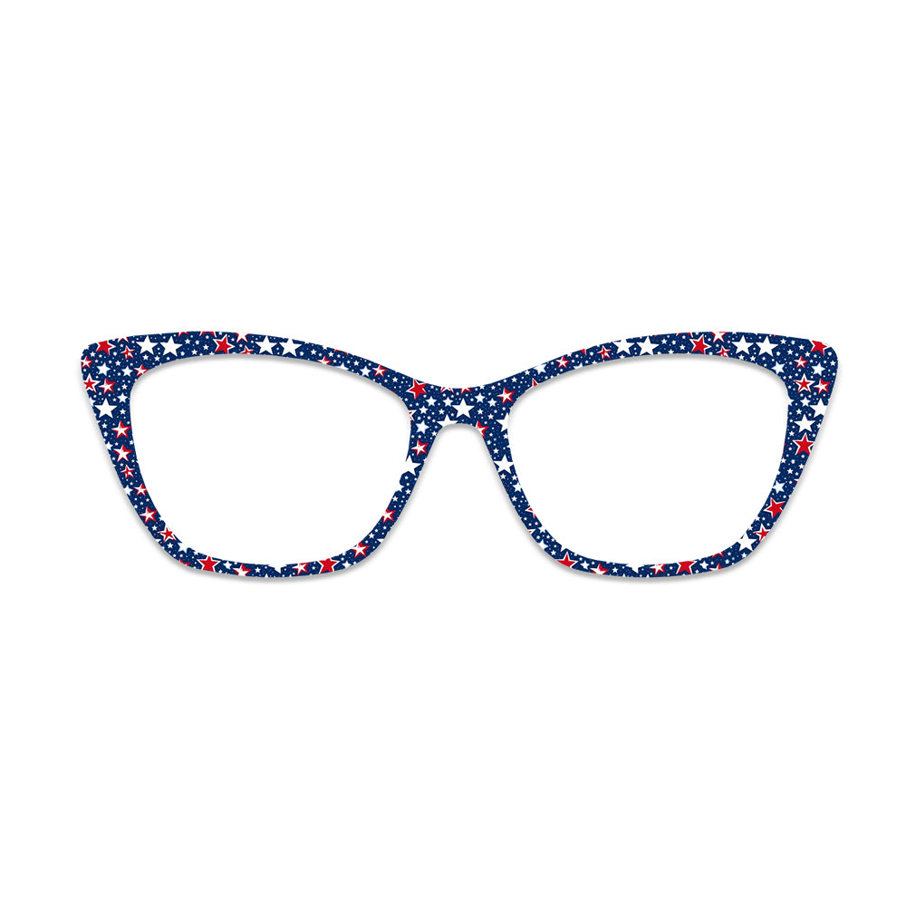 Red Blue Star Glasses Toppers #2488236504