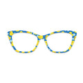 Blue Background Rubber Duck Bubble Glasses Toppers #8332191111