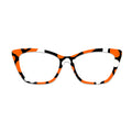 Orange Black Irregular Spot Glasses Toppers #4536376444