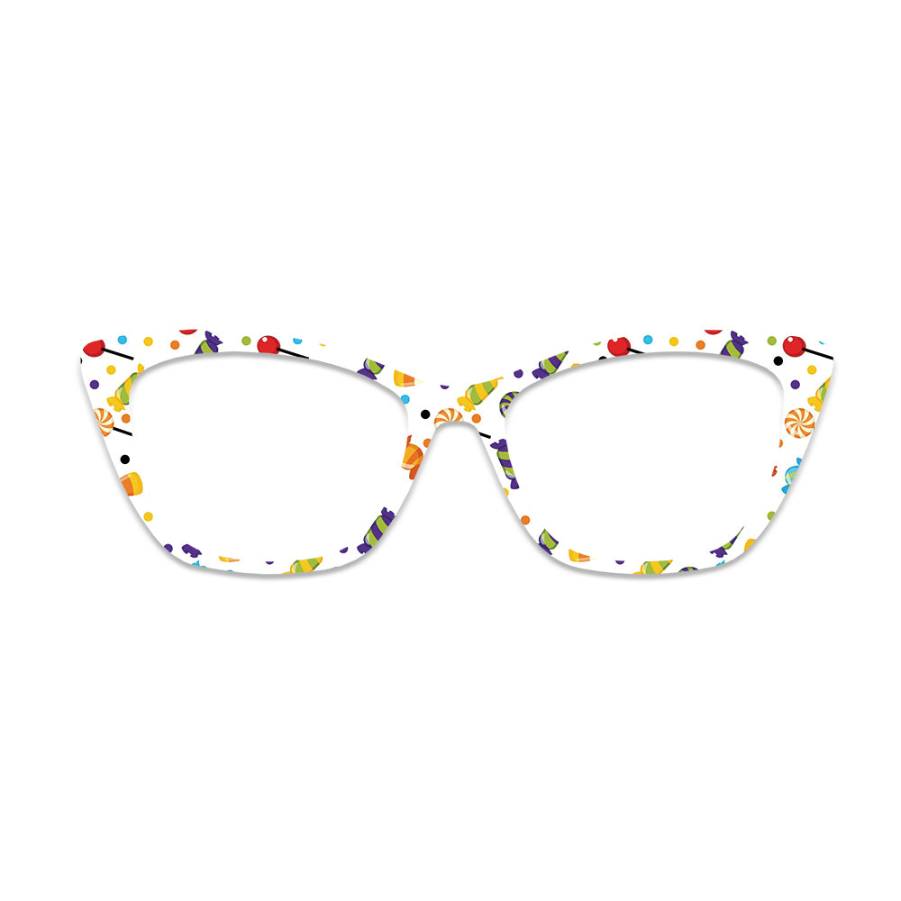 Colorful Candy Pattern Glasses Toppers #8082178491