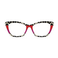 Color Block Geometric Spade Glasses Toppers #7353267033