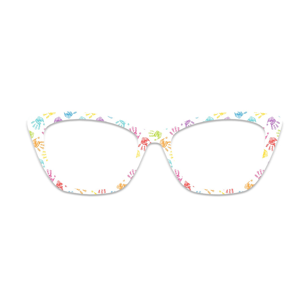 Rainbow Handprint Glasses Toppers #1192735378