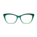 Dark Green Light Green Gradient Solid Color Glasses Toppers #8065569588