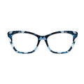 Blue Tone Geometric Splice Pattern Glasses Toppers #2391533600