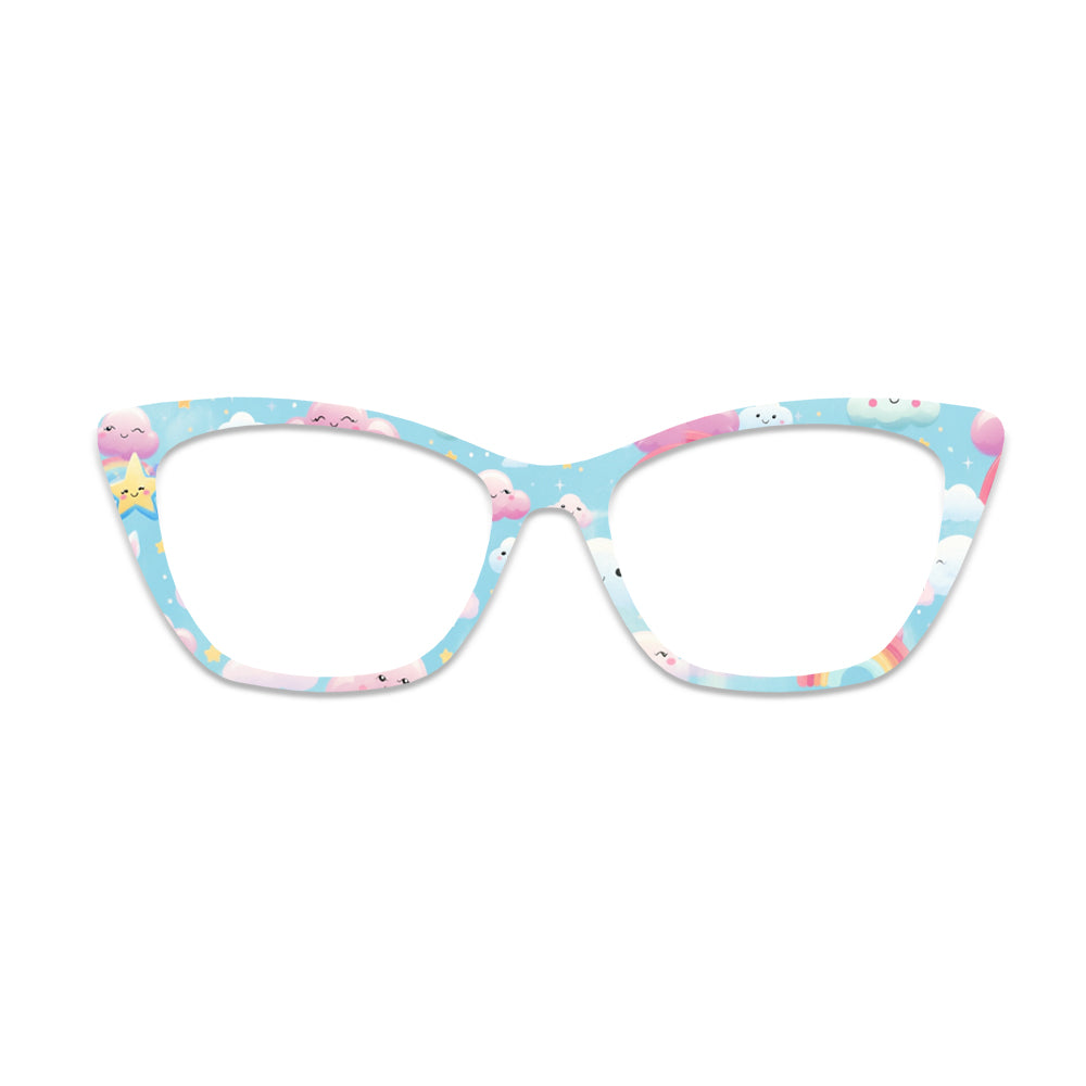 Cartoon Cloud Rainbow Glasses Toppers #5617611418