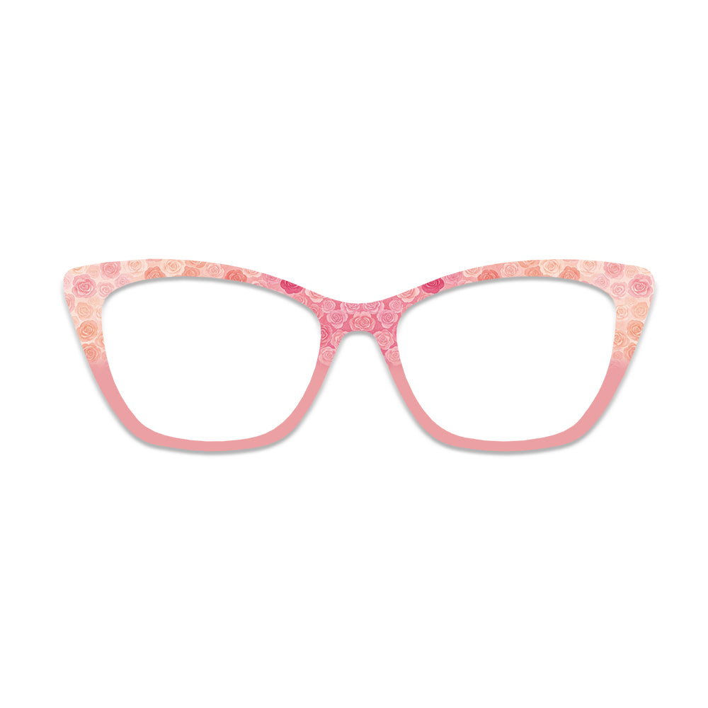 Rose Floral Pattern Glasses Toppers #8697764121