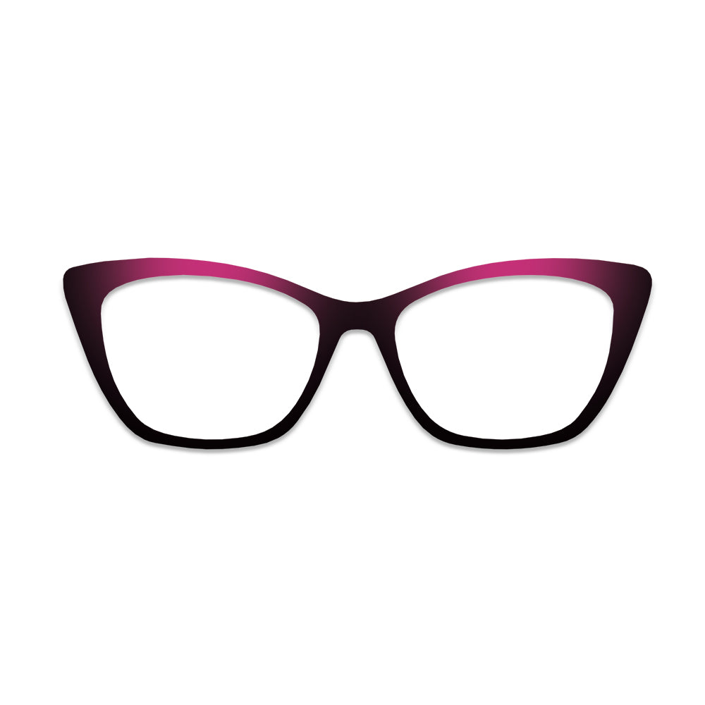 Ombre Gradient Pattern Glasses Toppers #8723222758