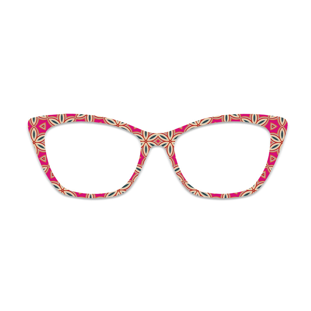 Mandala Geometric Pattern Glasses Toppers #8839663703