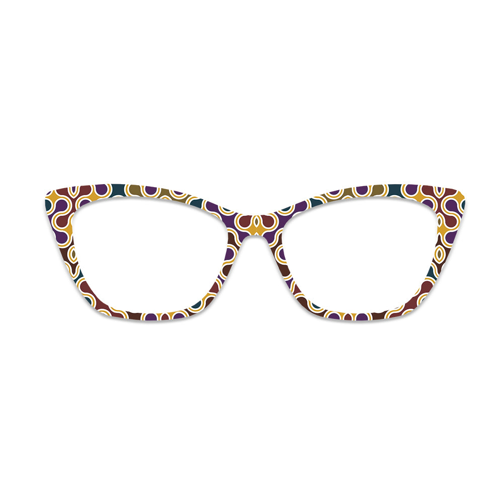 Retro Circle Dot Pattern Glasses Toppers #8887034797