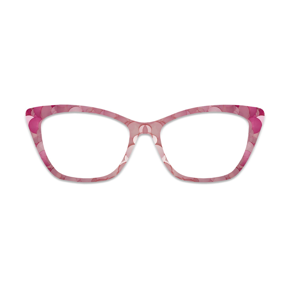 Watercolor Circle Pattern Glasses Toppers #8909944030
