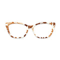Cream Brown Leaf Glasses Toppers #6285773481