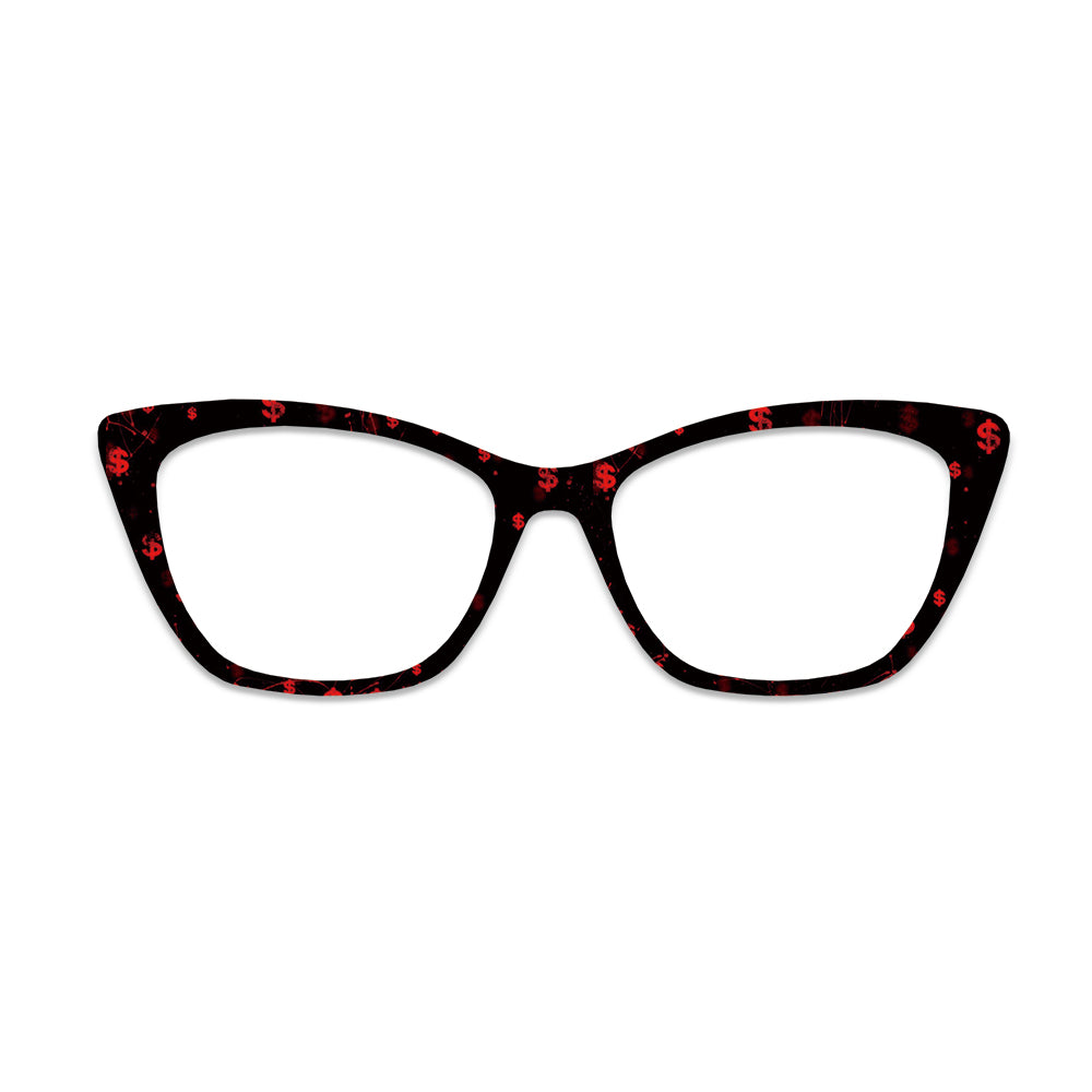 Red Dollar Sign Glasses Toppers #3173334273