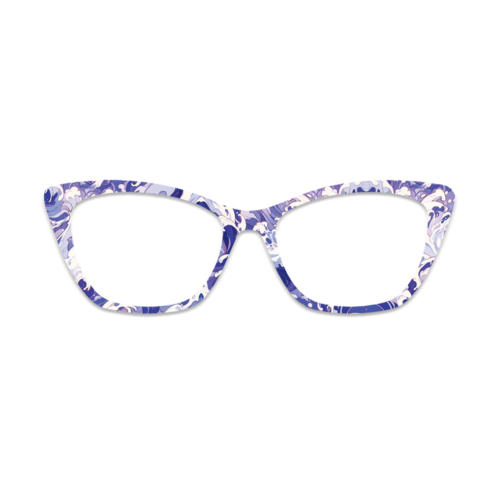 Purple Ocean Wave Glasses Toppers #6080884185