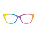 Rainbow Gradient Pattern Glasses Toppers #9119026525