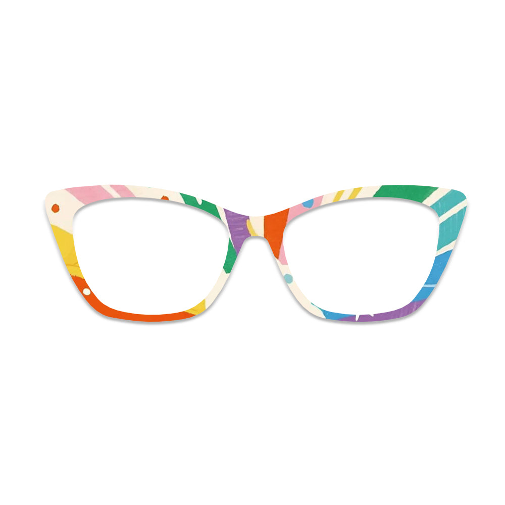Colorful Geometric Graffiti Glasses Toppers #1669617774