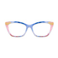 Pink Blue Marble Pattern Glasses Toppers #9246822690