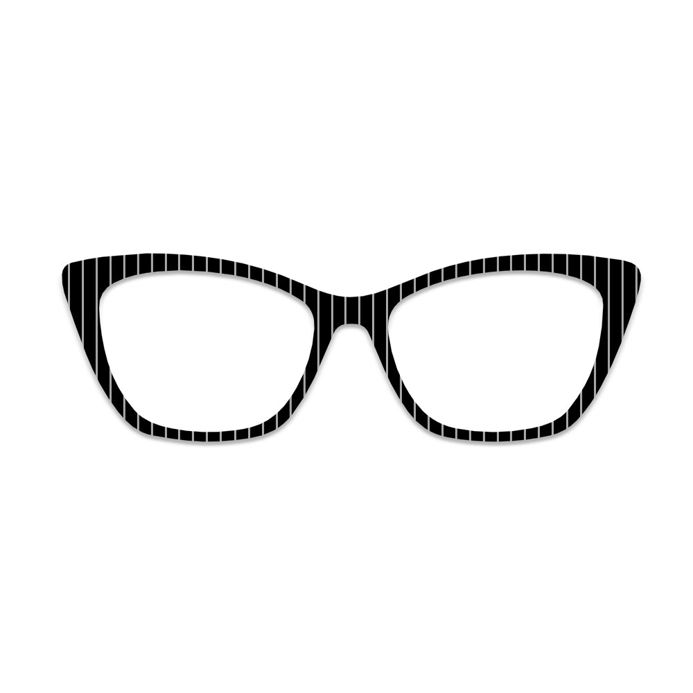Vertical Stripe Pattern Glasses Toppers #9259846055