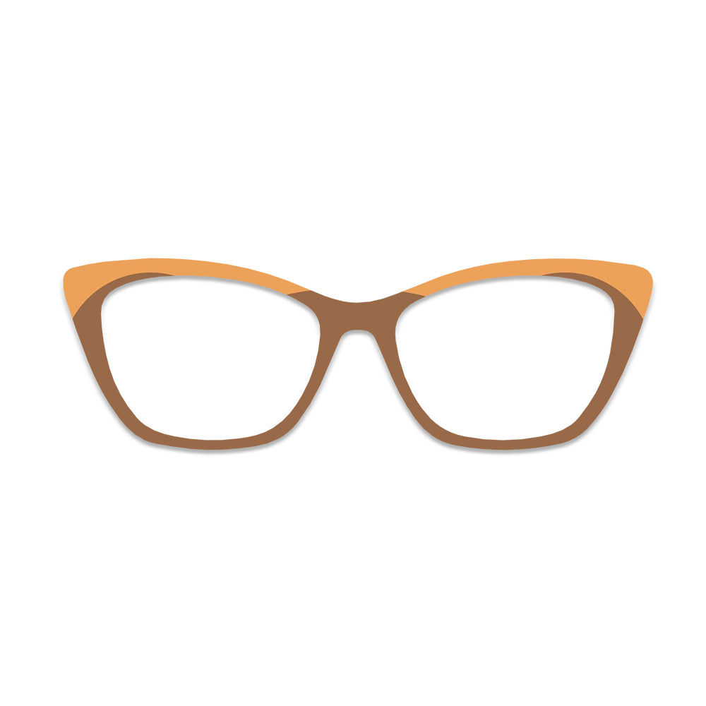 Color Block Pattern Glasses Toppers #9262160072
