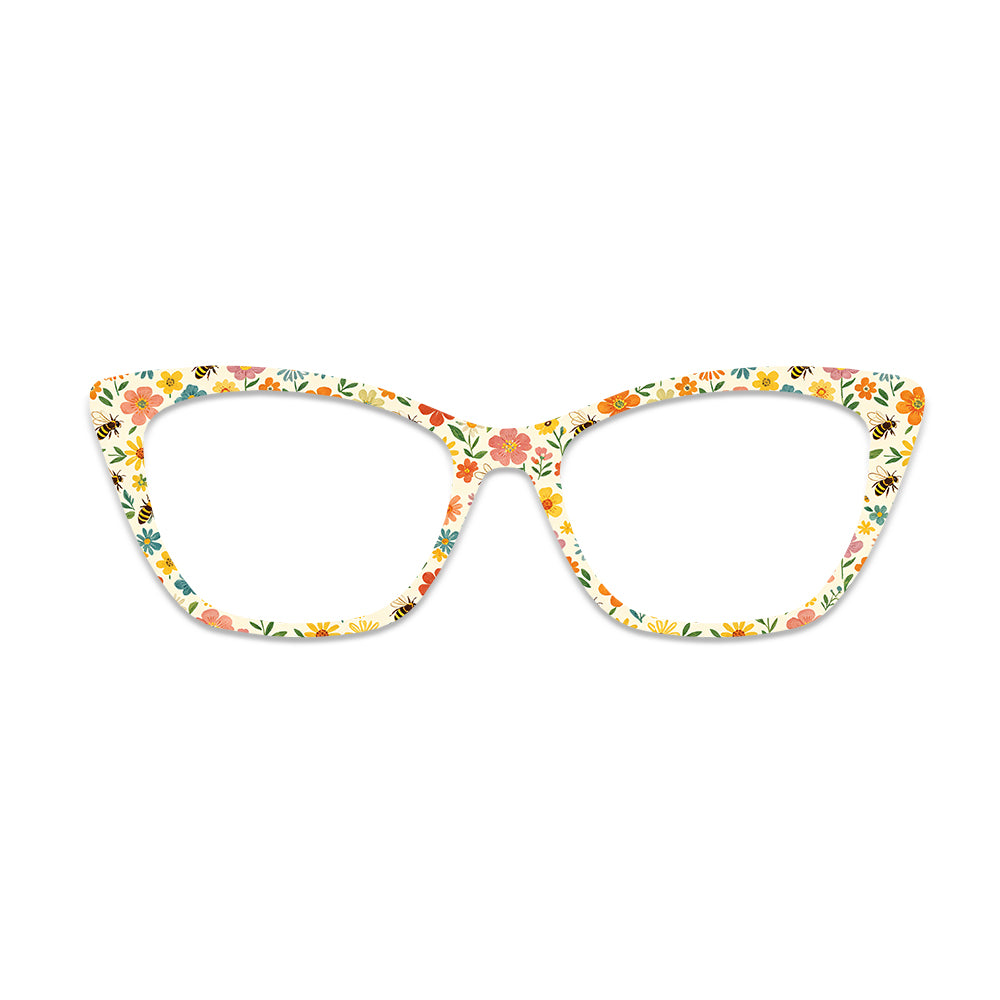 Floral Bee Glasses Toppers #4956191420