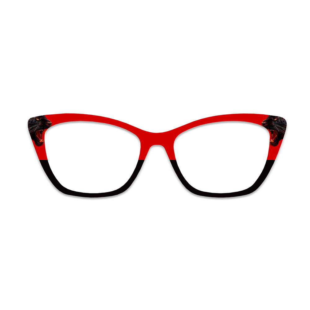 Black Panther Print Pattern Glasses Toppers #9281227193