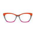 Color Block Stripe Splice Glasses Toppers #8633484693
