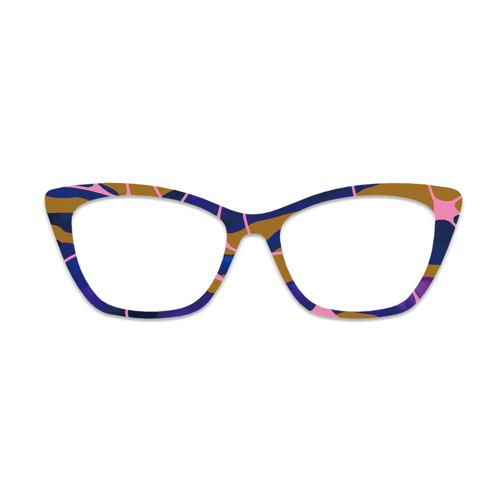 Modern Abstract Blob Pattern Glasses Toppers #9307377018