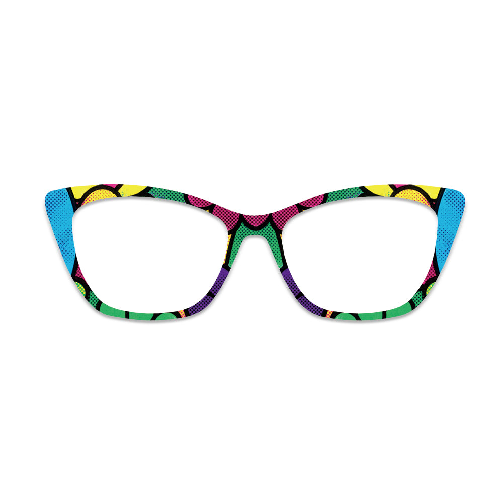Pop Style Colorful Semi Circle Glasses Toppers #8276145870