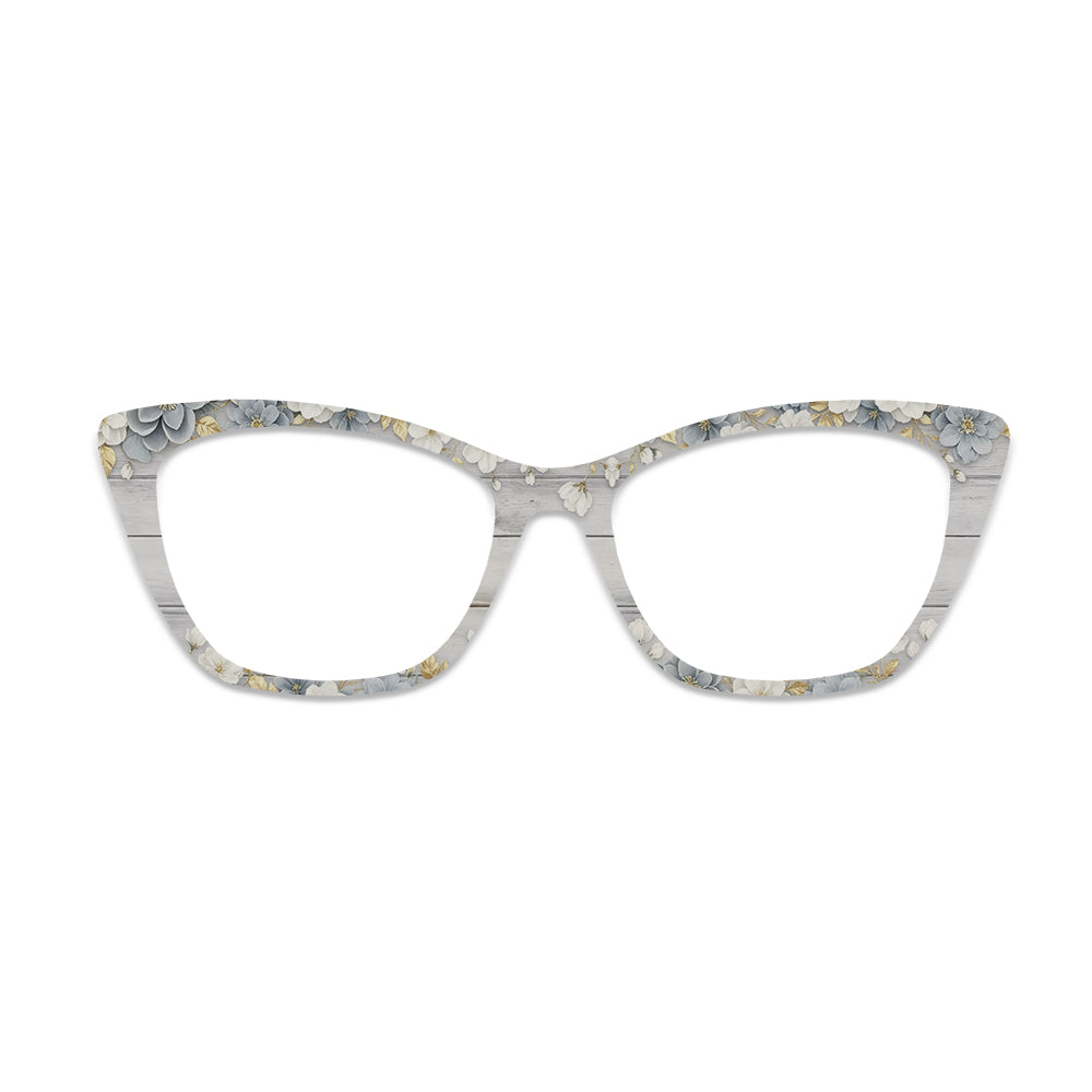 Rustic Floral Pattern Glasses Toppers #9400583033