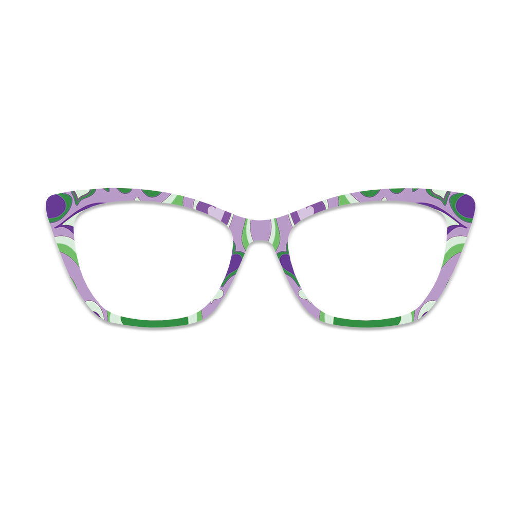 Abstract Swirl Pattern Glasses Toppers #9442279549