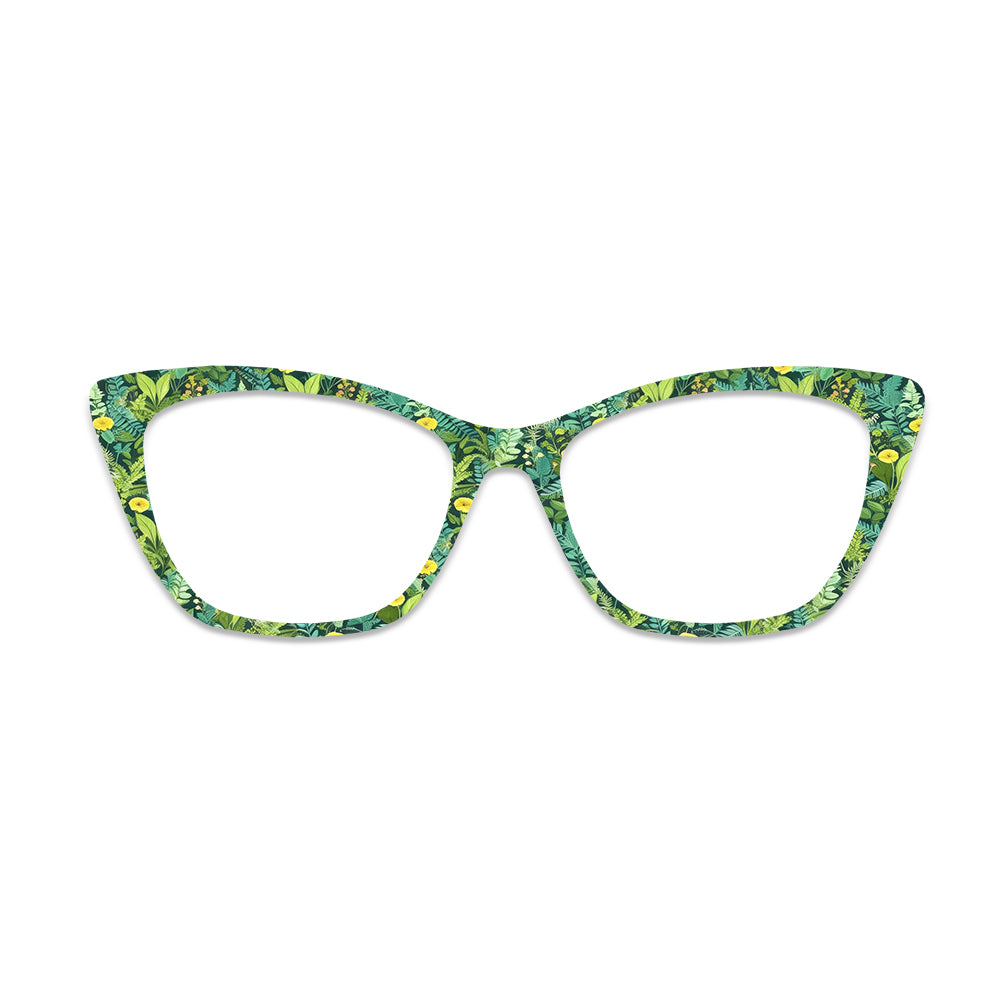 Tropical Leaf Pattern Glasses Toppers #9546839171
