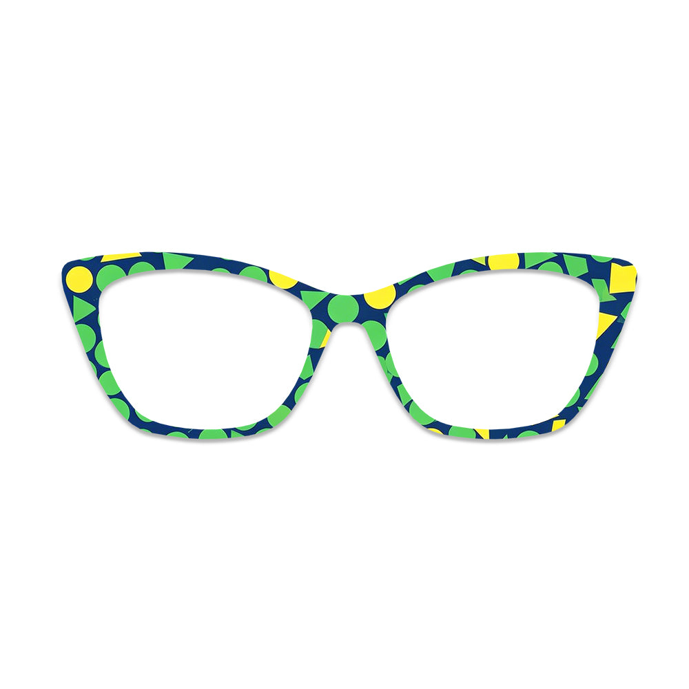Geometric Polka Dot Glasses Toppers #2323957017