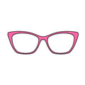 Solid Pink Pattern Glasses Toppers #9550237410