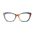 Rainbow Wood Grain Glasses Toppers #2776363203