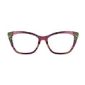 Pink Leaf Vein Pattern Glasses Toppers #9660563383