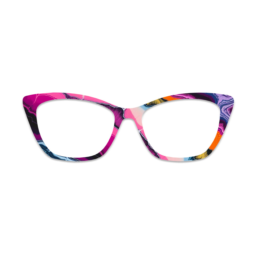 Fluid Marble Pattern Glasses Toppers #9685216759