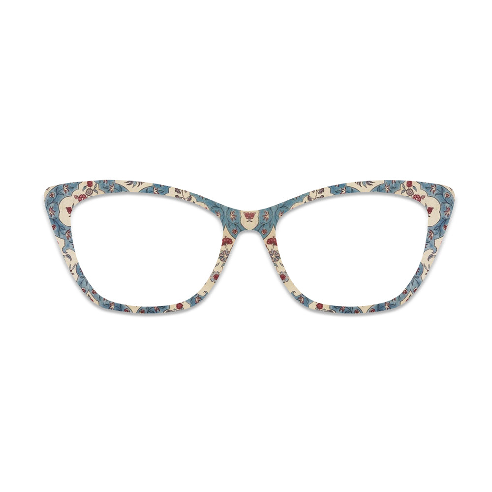 Vintage Floral Scroll Pattern Glasses Toppers #9814010315