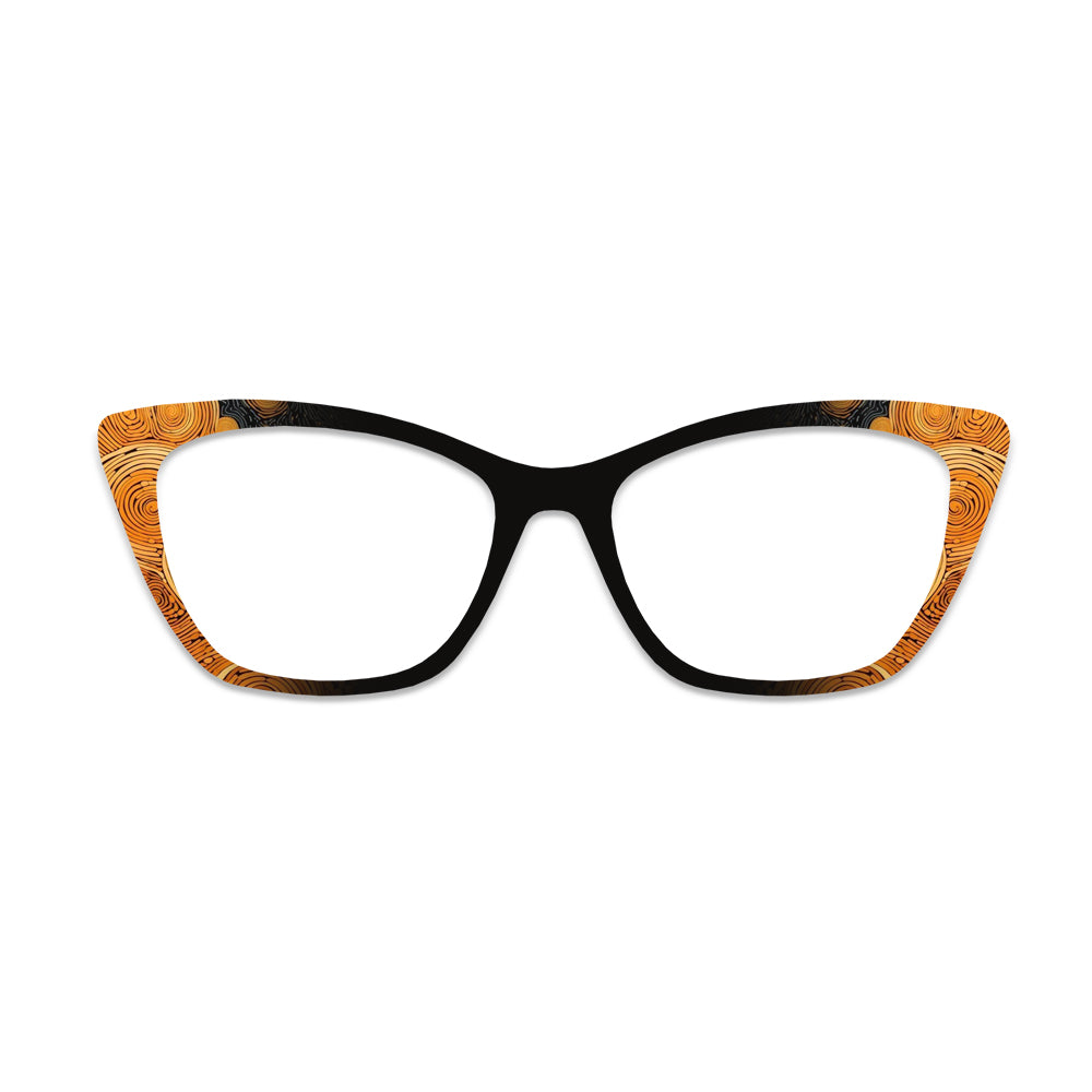 Wood Grain Pattern Glasses Toppers #4625721173